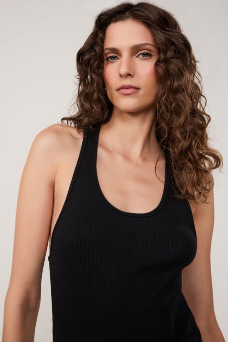 Regata Rib Nadador Preto - G