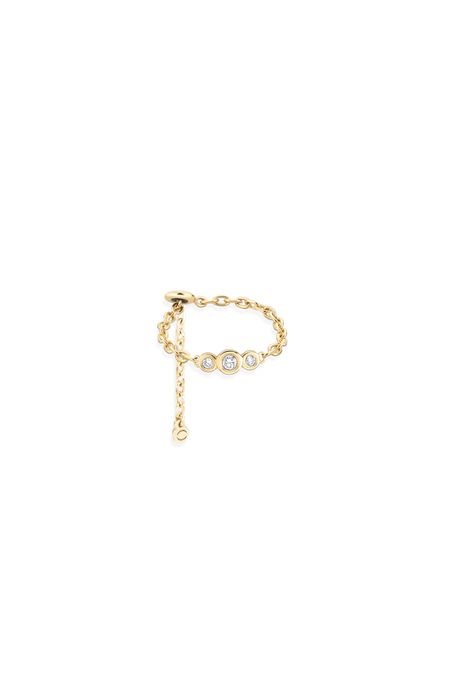 Anel Audrey Petit Diamantes Ouro Amarelo Com Diamante - 17