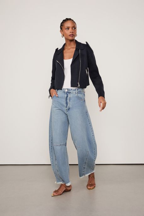 Jaqueta De Tricot Perfecto Grafite - P