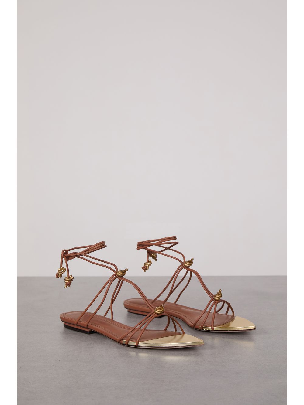Animale — Rasteira De Couro Rolote Com Detalhe Metal