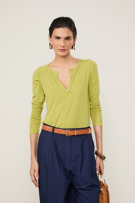 Raglan Descontruida Color Verde Oasis - G