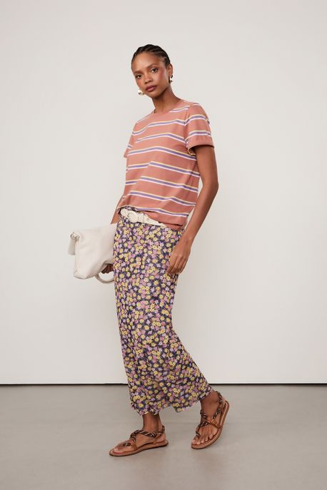 Saia Midi De Tule Liberty Liberty Arte Color - P