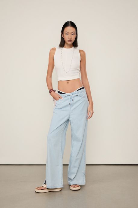 Calça Jeans Pantalona Cos Revel Jeans Claro - 36