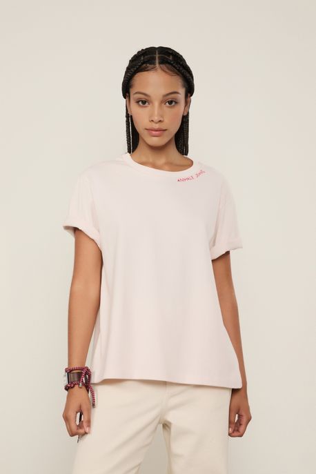 T-Shirt Malha Easy Breeze Rosa Manha - M