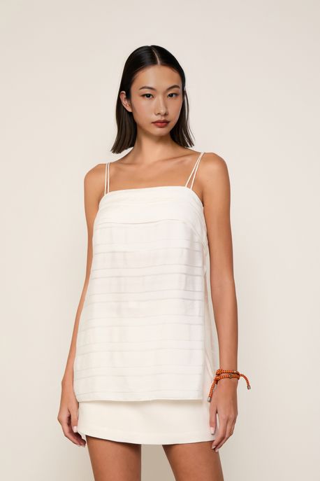 Tunica Stripes Alca Dupla Bege Whitecap - P