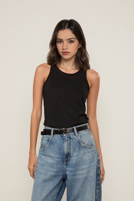 Regata De Malha Cavada Preto - M