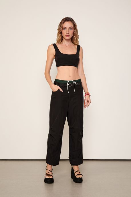 Calça Alfaiataria Herme Preto - PP