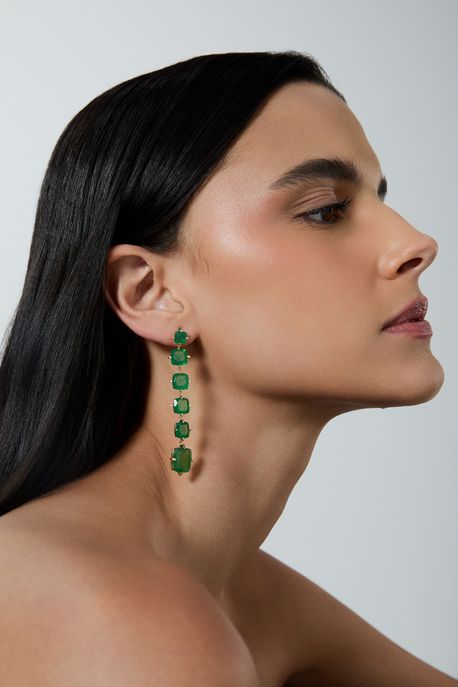 Brinco Folia Riviera Ouro Amarelo - U