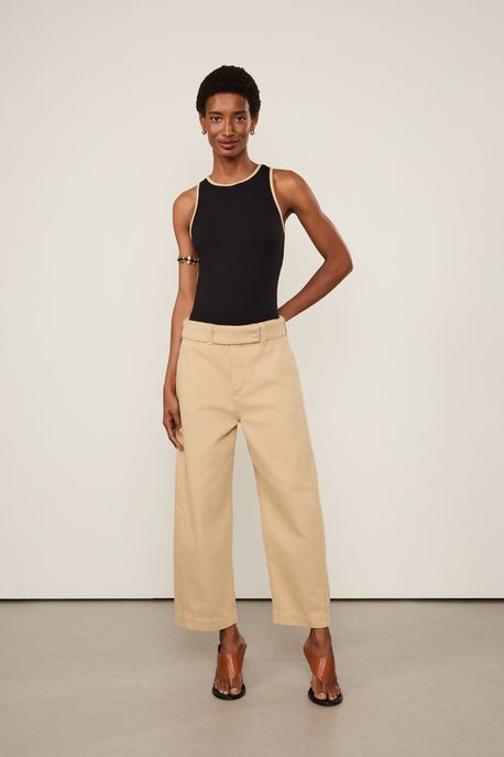 Body Nadador Decote Costas Bicolor Preto - M