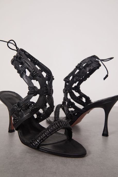 Sandalia De Couro Tresset Preto - 38