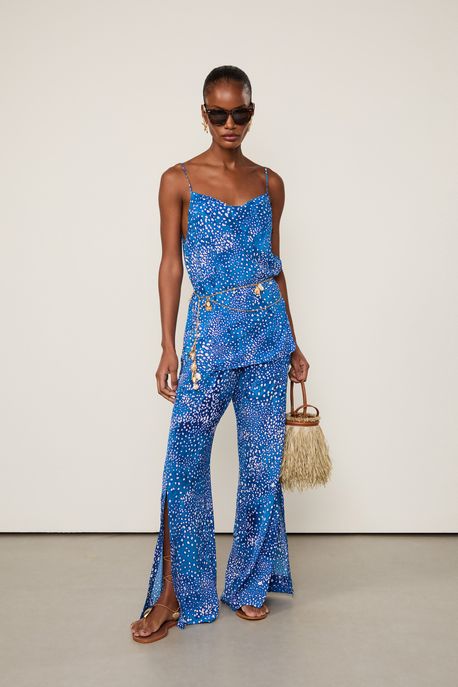 Regata Com Amarração Estampado Est Pois Sun Azure - 38