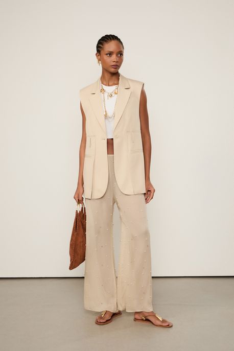 Top De Tricot Cropped Decote Costas Branco - P