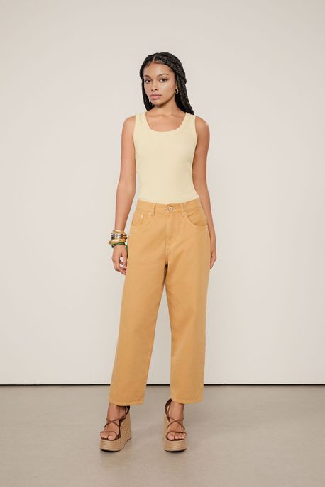 Calça Sarja Nipper Stoned Marrom Floresta - 34