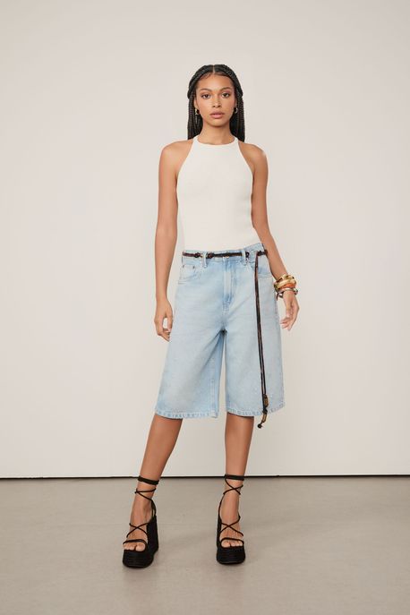 Regata Tricot Cava Baixa Off - M