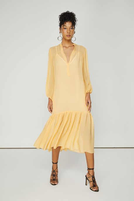 Vestido Amplo Laranja Tangerina - 38