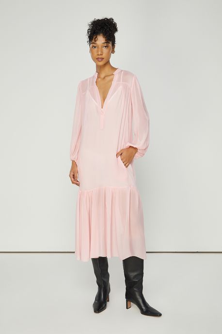 Vestido Amplo Rosa Clarinho - 38