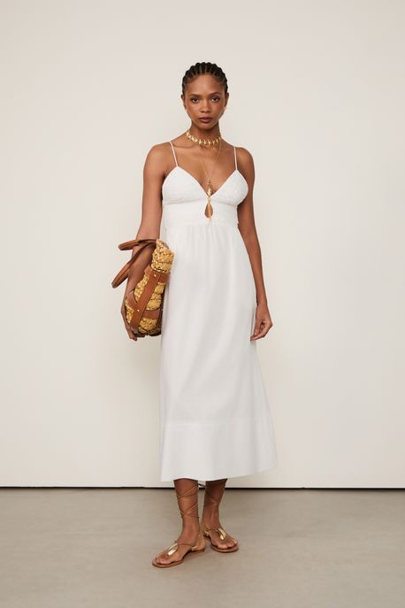Vestido Meia Taca Branco - 44