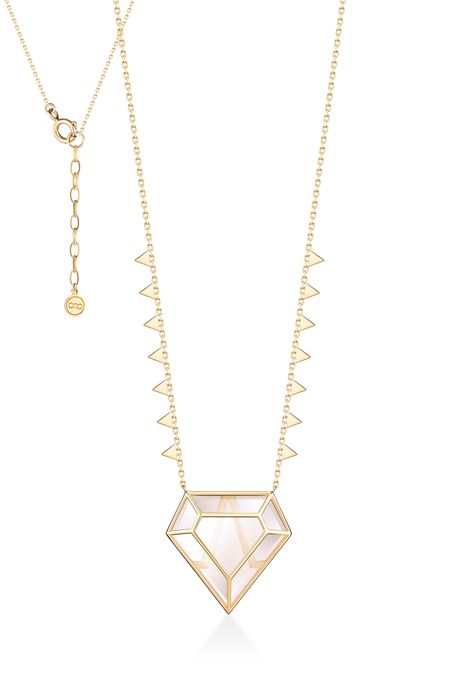 Colar Iate Pink Ouro Amarelo – U