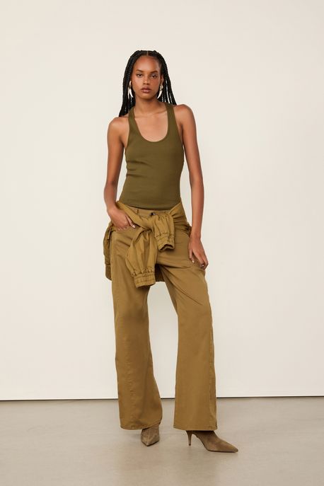 Calça De Sarja Verde Antique Verde Antique - 36