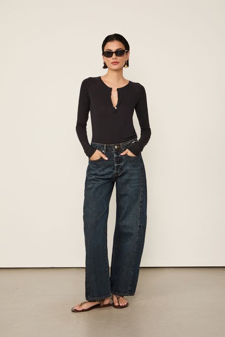 Raglan Desconstruida Preto - GG