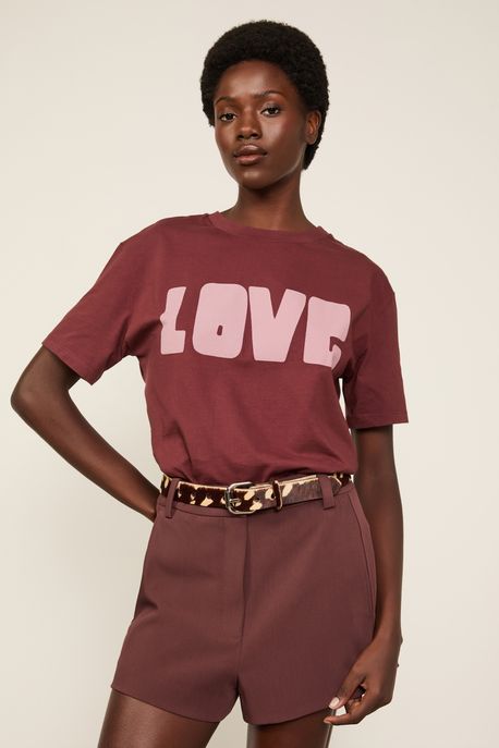 Cinto De Couro Hiper Bold Fur Café - P