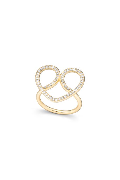 Anel Affetto White Ouro Amarelo Com Diamante – 17