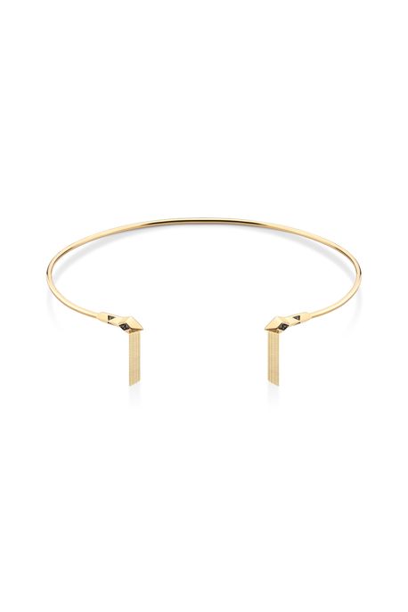 Choker Gift Ouro Amarelo Com Diamante Black - U