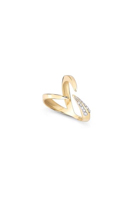 Anel Fine Trio Ouro Amarelo Com Diamante - 17
