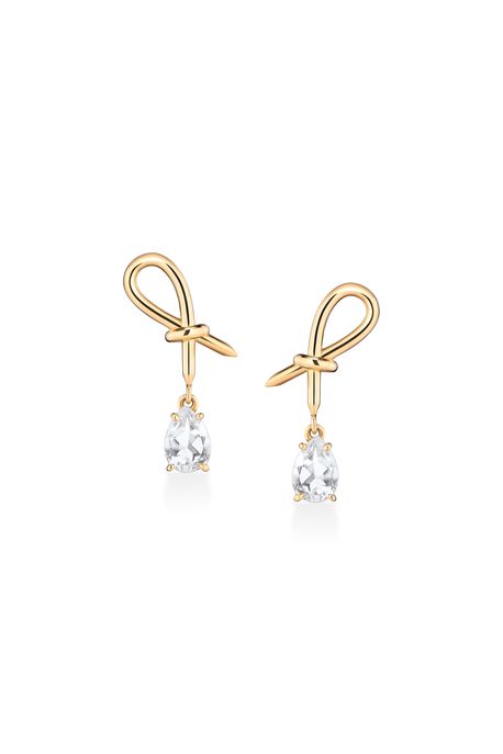 Brinco Eden Gema Ouro Amarelo - U