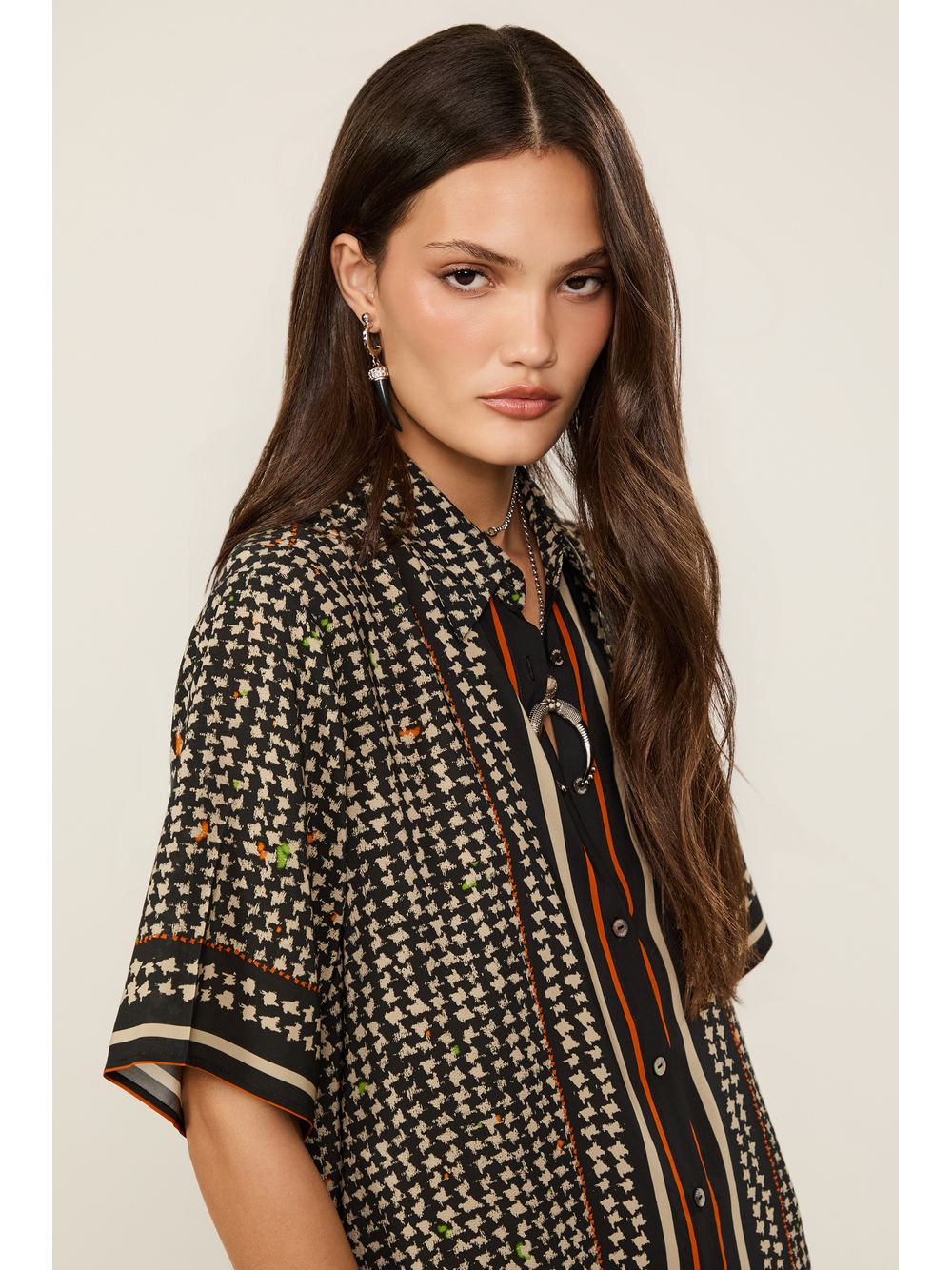 Animale — Chemise Midi Estampada