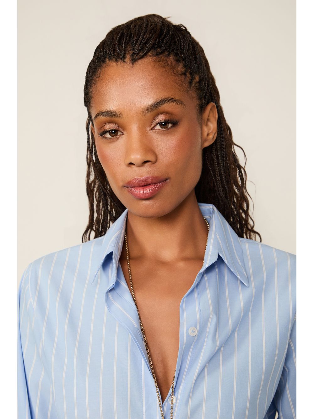 Animale — Camisa De Tricoline Riscas Amplas