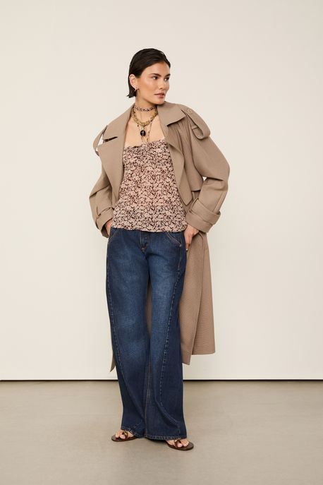Top De Georgette Estampado Amarração Est Liberty Chelsea Color - 40