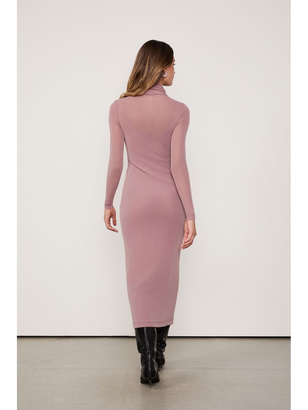 Animale — Vestido De Tule Midi Com Glitter