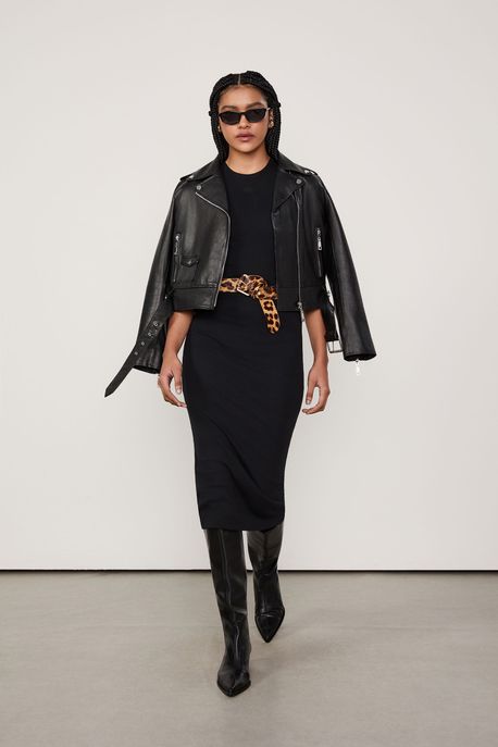 Vestido De Malha Halter Preto - P