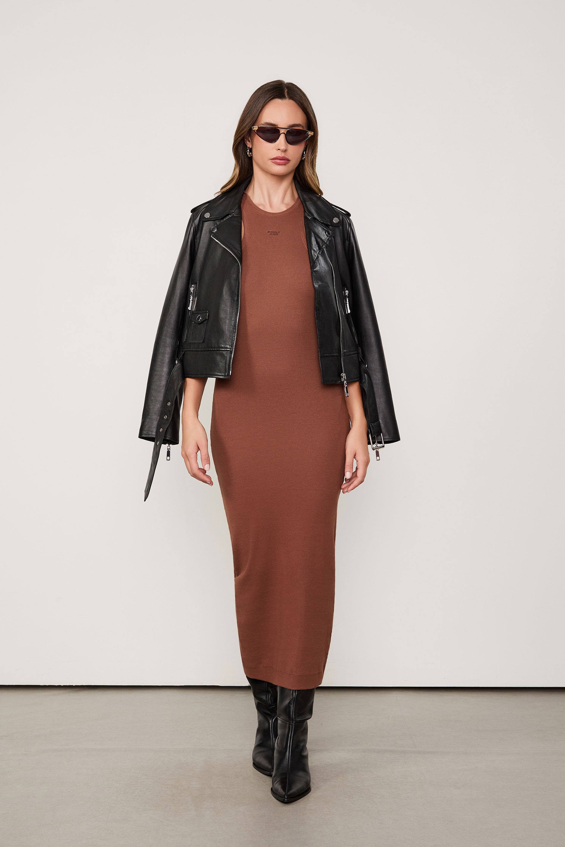 Vestido De Malha Halter