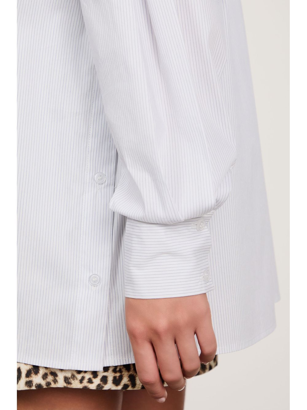 Animale — Camisa De Algodão Listrada Com Bolsos