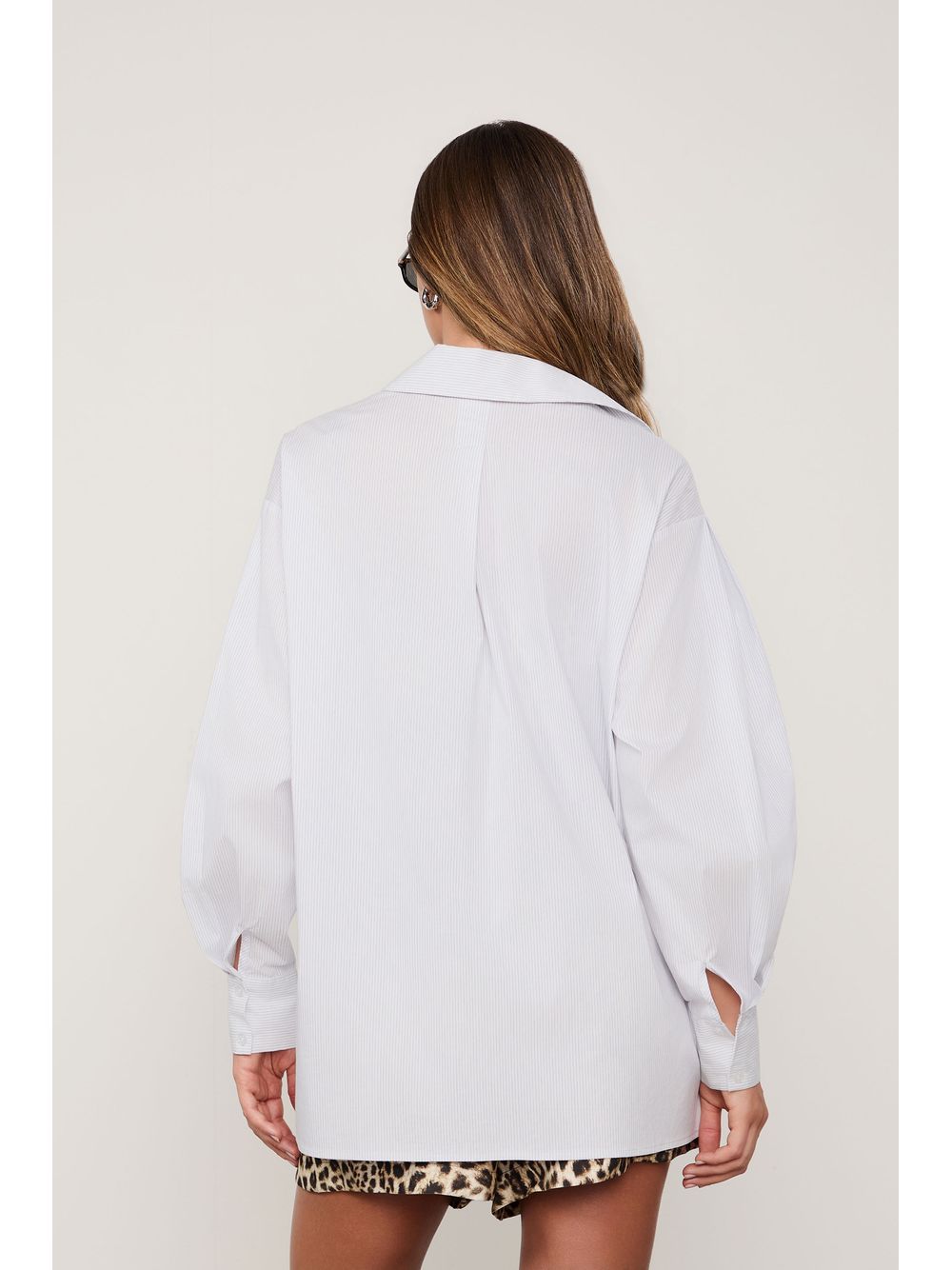 Animale — Camisa De Algodão Listrada Com Bolsos