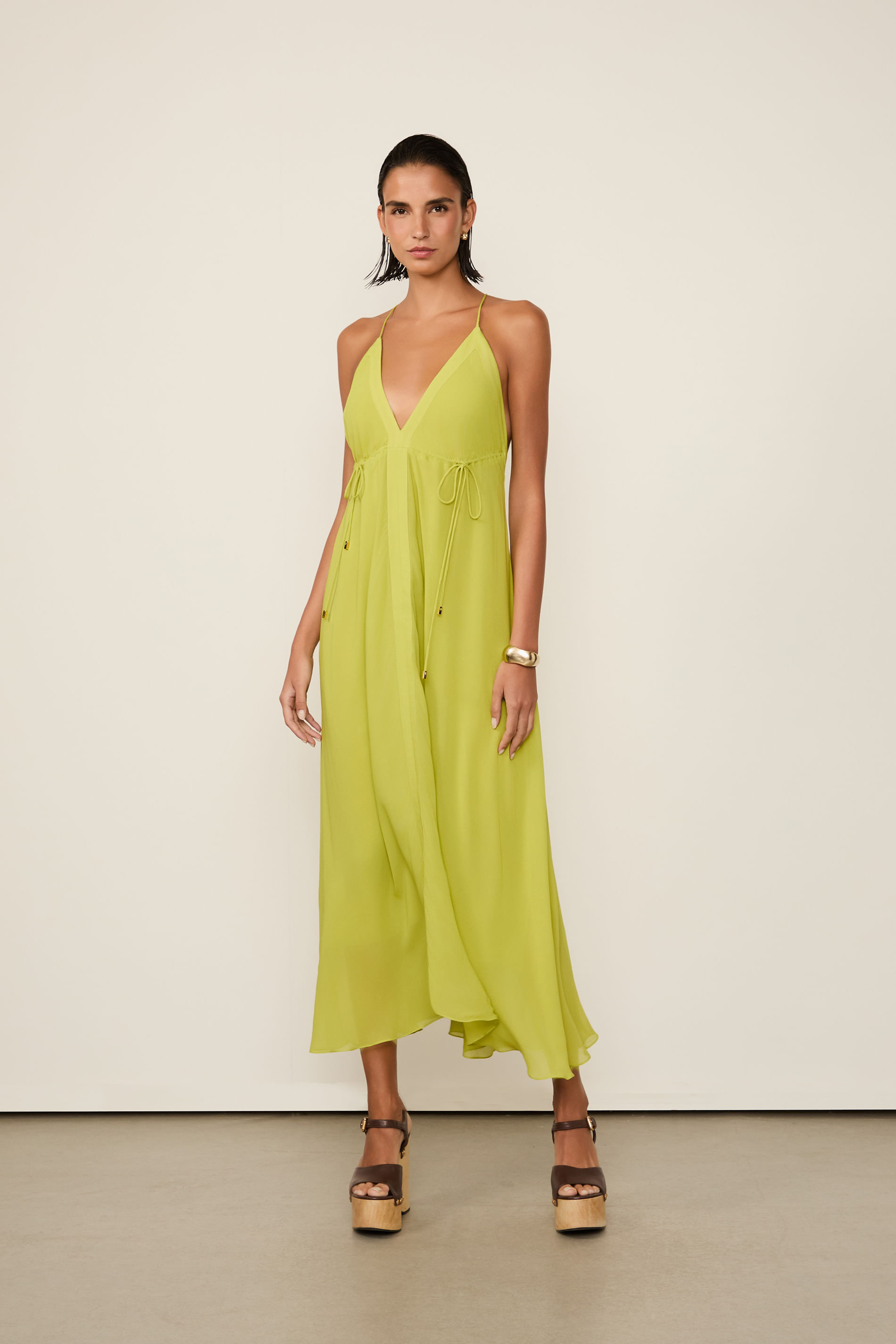 Vestido Fluido Smp - Verde Mineral - 42
