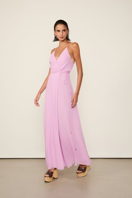 Vestido Fluido Cachecour Smp Rosa Buque - 36