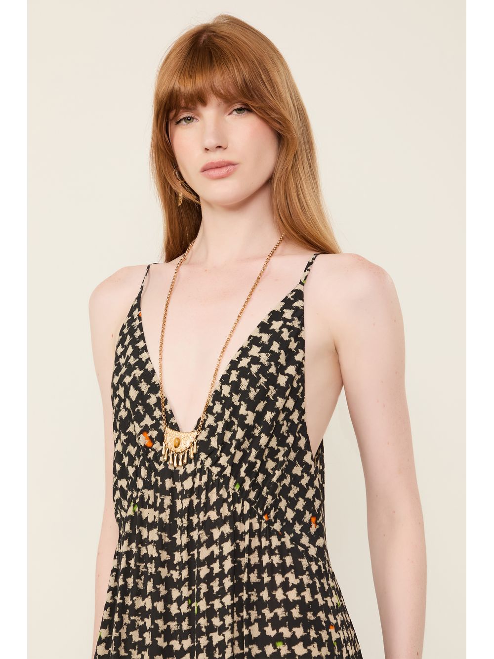 Animale — Vestido Midi Estampado
