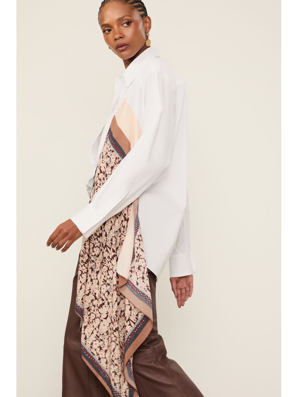 Animale — Camisa De Tricoline Com Lencos Aplicados