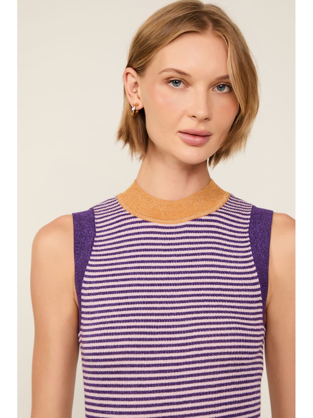 Animale — Regata De Tricot Com Lurex Listrada