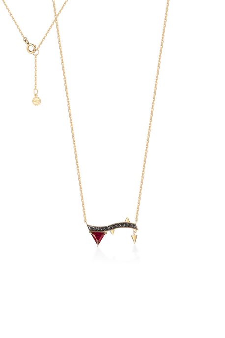Colar Spina Raiz Ouro Amarelo - U