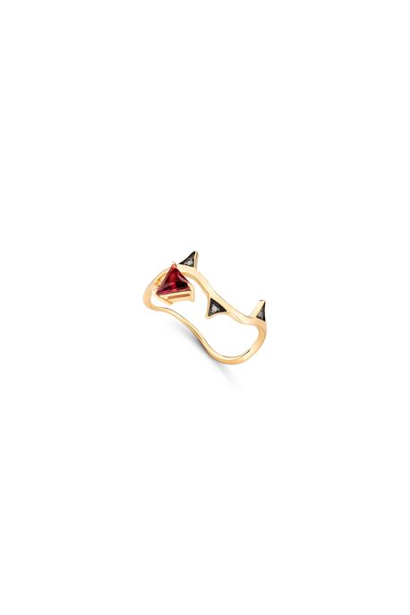 Anel Spina Rubra Ouro Amarelo - 17