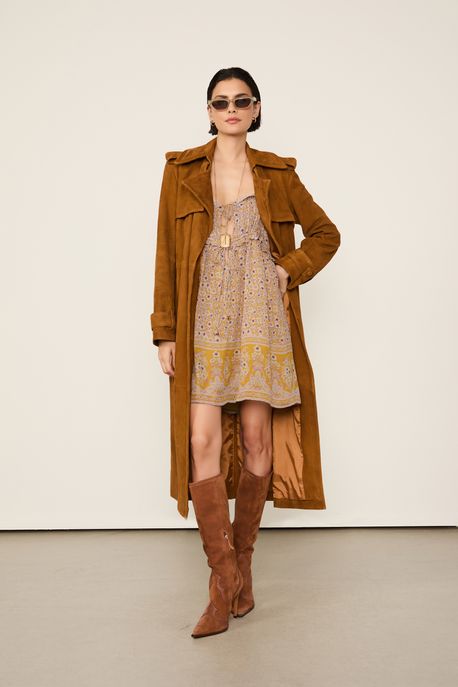 Vestido De Gergette Mini Estampado Alcinha Est Loc Liberty Pallenberg Color Vestido - 44