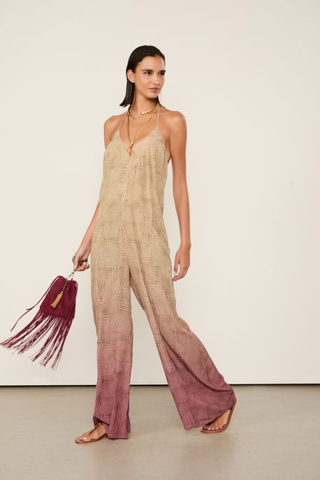 Macacão Frente Única Estampado Est Bar Croco Richards Color - 38