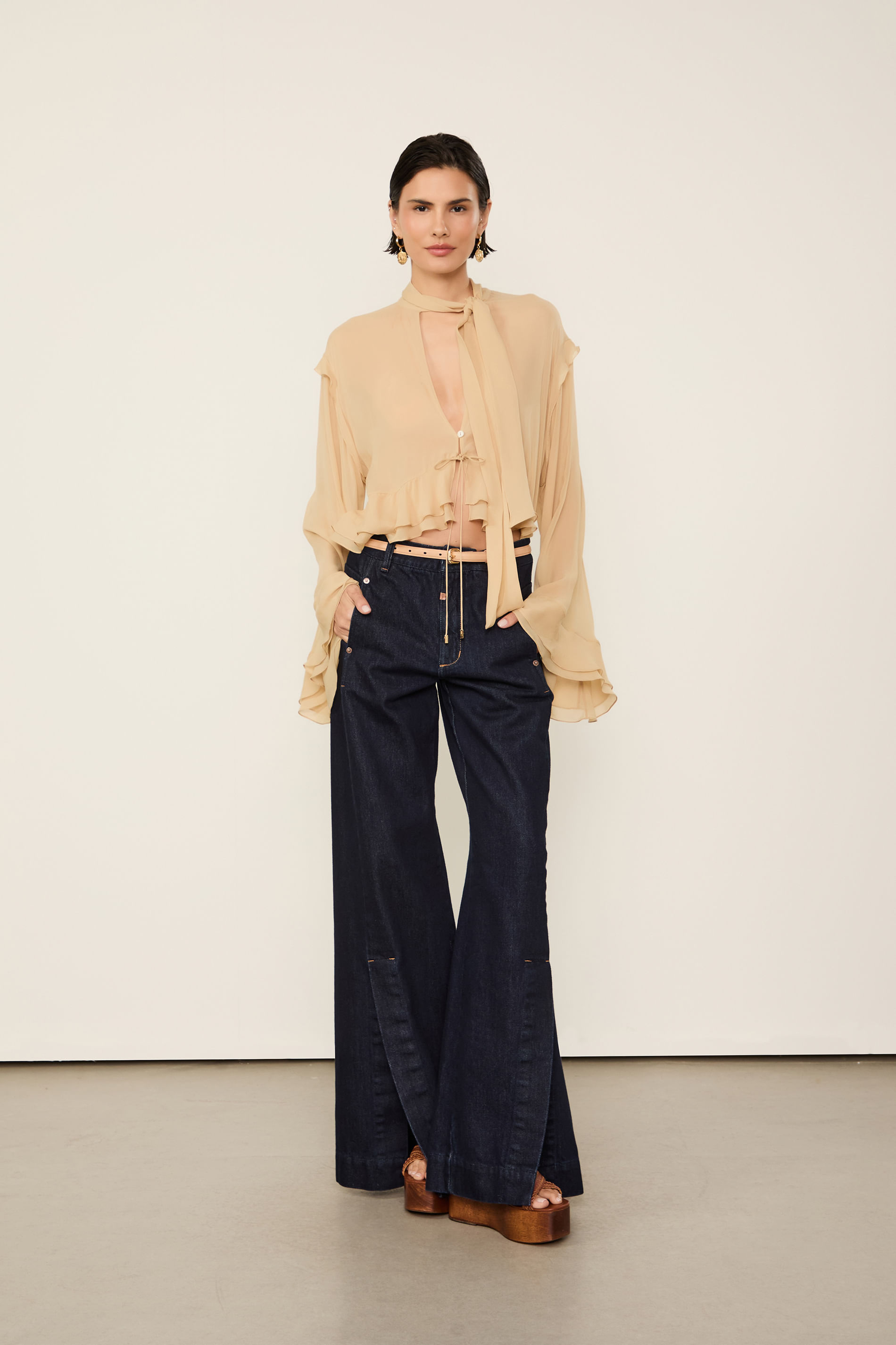 Calça Jeans Fendas
