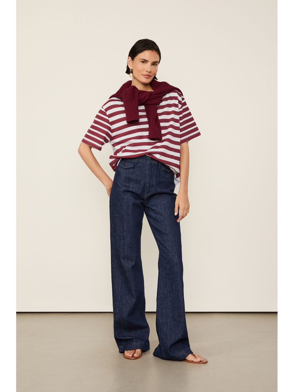 Animale — T-Shirt De Malha Fio Tinto