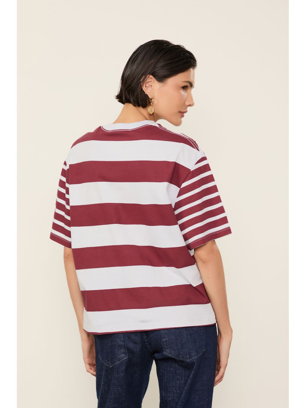 Animale — T-Shirt De Malha Fio Tinto