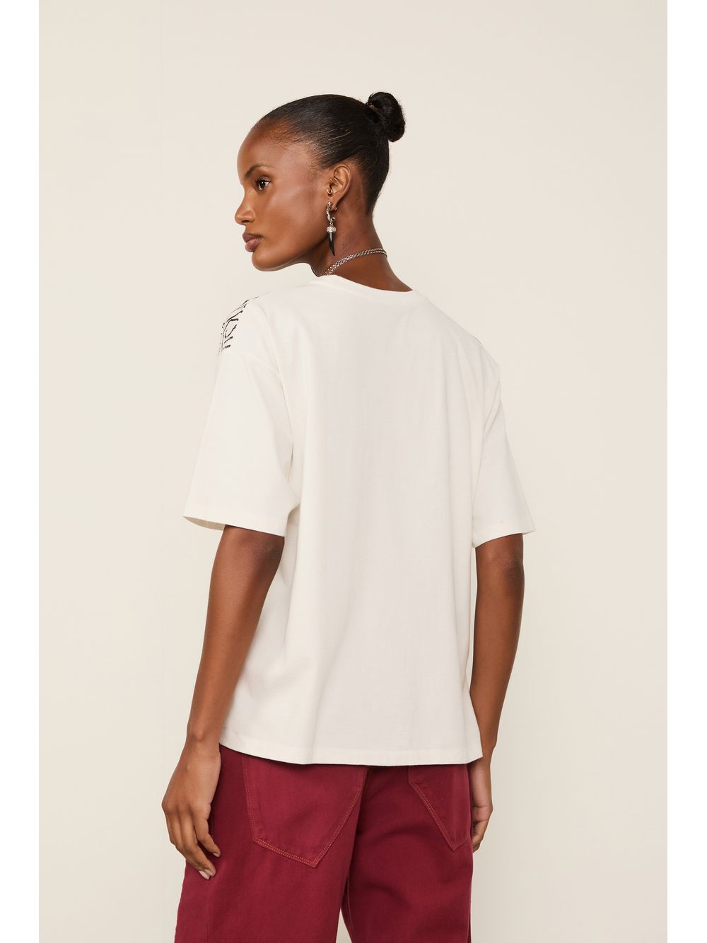 Animale — T-Shirt De Malha Fun Off Com  Roxo
